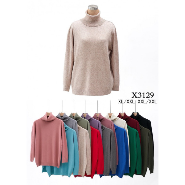 3129 мікс квітів жіночий светр (5 од., розміри напівбатал: xl-2xl)