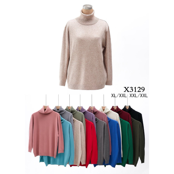 3129 мікс квітів жіночий светр (5 од., розміри напівбатал: xl-2xl)