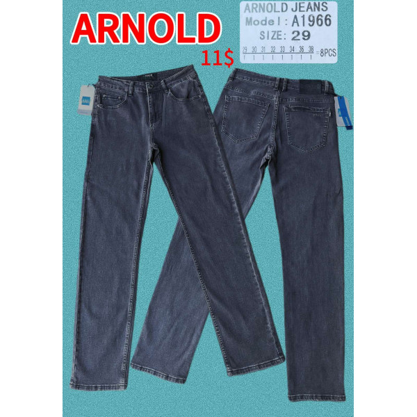 1966 * темно сірі чоловічі джинси (стрейч-коттон, 8 од., розміри норма: 29-38) видача наступного дня