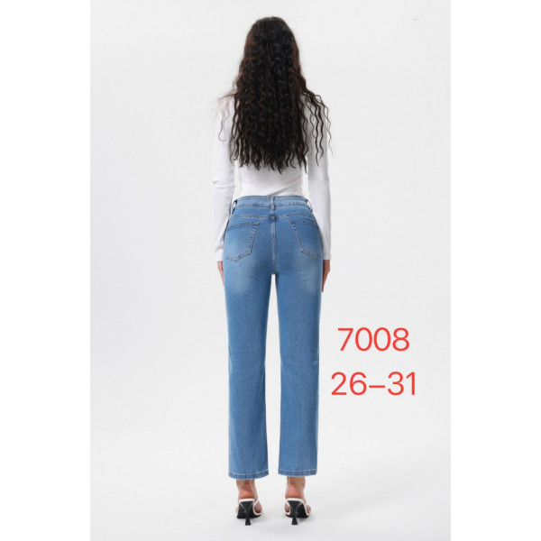 7008# блакитні жіночі стрейчові джинси New Jeans (6 од., розміри норма: 26-31) видача наступного дня