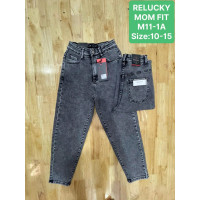 0011-1# серые детские джинсы relucky (стрейч-коттон, 6 ед, размеры детские: 10-15) выдача на следующий день Джинсы