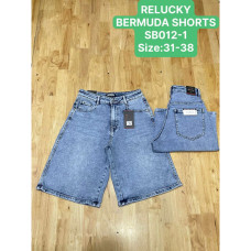 0012# блакитні жіночі джинсові шорти relucky (стрейч-коттон, 6 од., розміри батал: 31-38) видача наступного дня Relucky