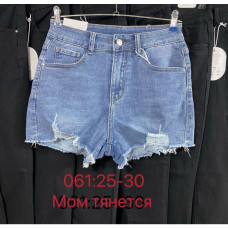0061# голубые женские джинсовые шорты (New Jeans, стрейч, 6 ед, размеры норма: 25-30) выдача на следующий день New Jeans