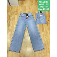 0083# голубые женские джинсы (Relucky, коттон, 6 ед, размеры норма: 25-30) выдача на следующий день Relucky