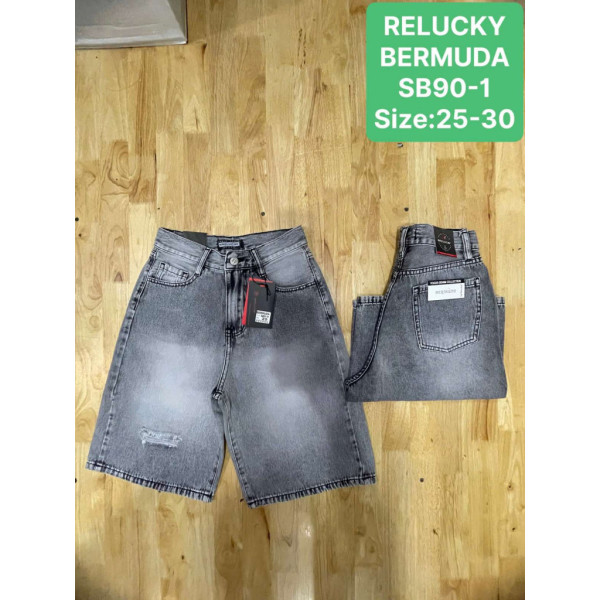 0090# серые женские джинсовые шорты (Relucky, 6 ед, размеры норма: 25-30) выдача на следующий день Relucky