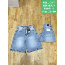 0095# голубые женские джинсовые шорты (Relucky, 6 ед, размеры норма: 25-30) выдача на следующий день Relucky