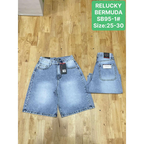 0095# голубые женские джинсовые шорты (Relucky, 6 ед, размеры норма: 25-30) выдача на следующий день Relucky