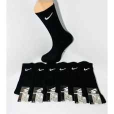 47207 черные мужские спортивные носки (высокие, хлопок, 12 ед. универсальный размер: 41-45) Носки