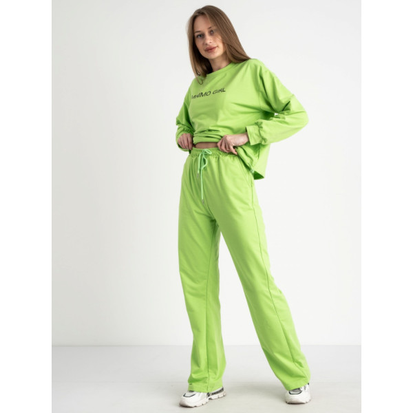7807-4 / салатовый женский спортивный костюм (M&C, двунитка, 3ед. универсальный размер норма:S/М) Спортивный костюм