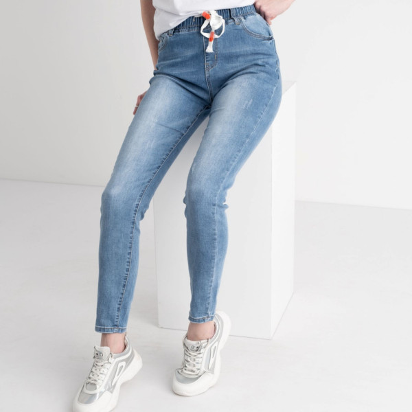 0668-2 / блакитні жіночі джинси (New Jeans, стрейчові, 2 од. розміри напівбатал: 29. 30) New Jeans