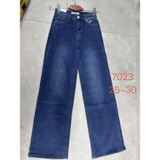 Жіночі джинси з камінчиками New Jeans сині (1164969)