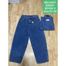 0108# синие женские джинсы (Relucky, 6 ед, размеры батал: 31-38) выдача на следующий день Relucky