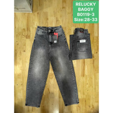 0119 # серые женские джинсы (Relucky, стрейч, 6 ед, размеры полубатал: 28-33) выдача на следующий день Relucky