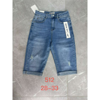 0512# сині жіночі джинсові шорти (New Jeans, стрейч, 6 од., розміри напівбатал: 28-33) видача наступного дня New Jeans
