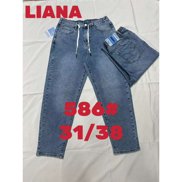 0586# сині жіночі джинси Liana (стрейч коттон, 6 од., розміри батал: 31-38) видача наступного дня Liana