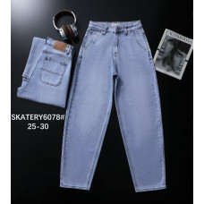 6078# блакитні жіночі джинси vindasion (стрейч-коттон, 6 од. розміри норма: 25-30) видача наступного дня Джинси