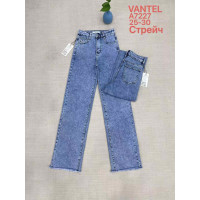 7227# голубые женские джинсы vanver (стрейч коттон, 6 ед, размеры норма: 25-30) выдача на следующий день Vanver