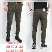 8076-2# хакі чоловічі брюки карго (8 од., розміри норма: 29-36) видача наступного дня Брюки