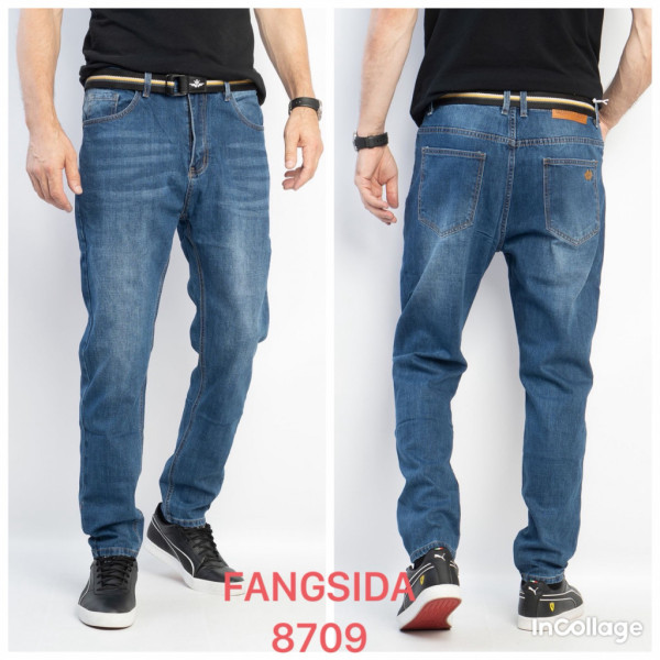 8709# сині чоловічі джинси (8 од., розміри норма: 31-38) видача наступного дня Джинси