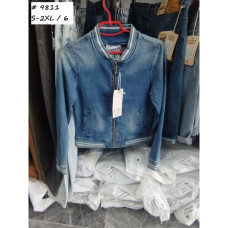 Жіноча джинсова куртка Resalsa блакитна (17812-03)