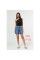 7001-2# синие женские джинсовые шорты с камнями (New Jeans, 6 ед, размеры норма: 27-32) выдача на следующий день Шорты