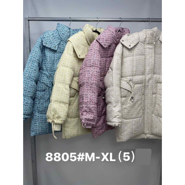8805* выбор цвета женская куртка на синтепоне (5 ед, размеры норма: M-L-XL) выдача на следующий день Куртка