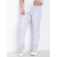 0022-68 СВЕТЛО-СЕРЫЕ БАТАЛЬНЫЕ спортивные брюки женские из турецкой двунитки ( 4 ед.размеры: 50.52.54.56) демисезон 5`th Avenue