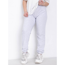 0022-68 СВЕТЛО-СЕРЫЕ БАТАЛЬНЫЕ спортивные брюки женские из турецкой двунитки ( 4 ед.размеры: 50.52.54.56) демисезон 5`th Avenue