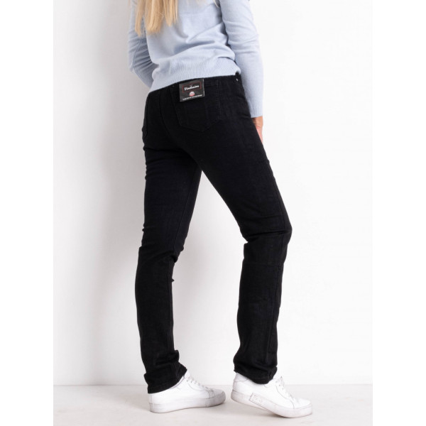 2050-7 / черные женские джинсы (VINDASION, стрейчевые, 7 ед. размеры батал: 32. 32. 32. 32. 34. 42, 42) Джинсы