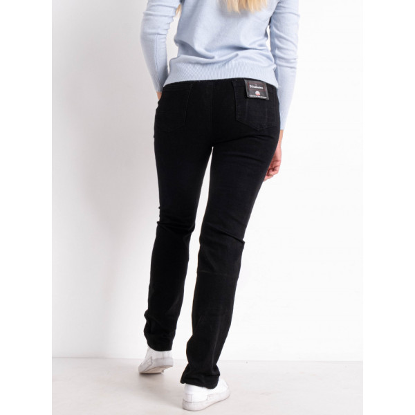 2050-7 / черные женские джинсы (VINDASION, стрейчевые, 7 ед. размеры батал: 32. 32. 32. 32. 34. 42, 42) Джинсы