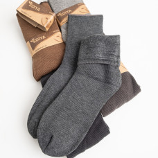 0809 микс расцветок мужские термо носки (на меху, 10 ед. один универсальный размер: 41-46) Носки