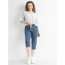 1911-8A6 / голубые женские джинсовые шорты (ЛАСТОЧКА, стрейчевые, 6 ед. размеры полубатал: XL. XL. XL. 3XL. 4XL. 5XL) Шорты