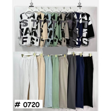 0720# микс цветов женский костюм с камнями (Kiss Me, 10 ед, размеры батал: 2XL-4XL) выдача на следующий день Спортивный костюм