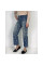 7018-5 голубые женские джинсы с камнями (New Jeans, укороченые, стрейчевые, 5 ед, размеры норма:26. 27. 29. 30, 31) Джинсы