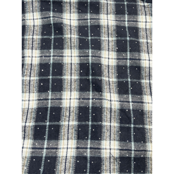 7760-13 синяя женская рубашка (JJF. с камнями и капюшоном, 4 ед, размеры норма: XL, 2XL, 3XL, 4XL) JJF