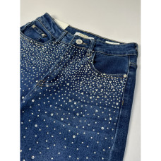 7003# сині жіночі стрейчові джинсові капрі New Jeans (6 од., розміри норма: 25-30) видача наступного дня New Jeans