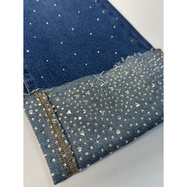 7003# сині жіночі стрейчові джинсові капрі New Jeans (6 од., розміри норма: 25-30) видача наступного дня New Jeans