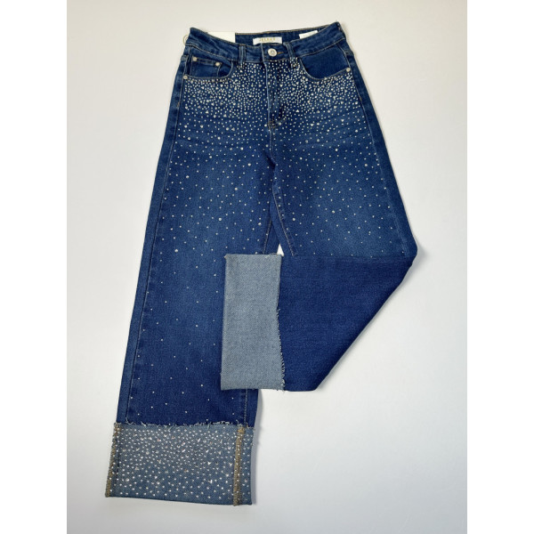 7003# сині жіночі стрейчові джинсові капрі New Jeans (6 од., розміри норма: 25-30) видача наступного дня New Jeans