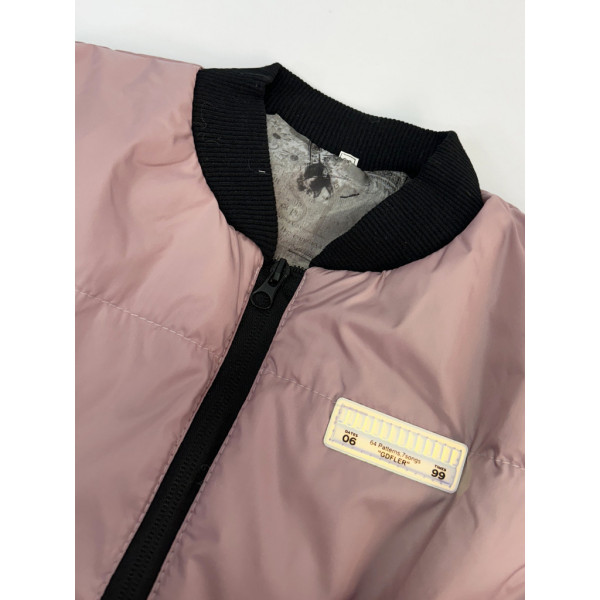 0497-23 рожева підліткова куртка (5'TH AVENUE, синтепон, 3 од. розміри підліток: 36, 38, 40) 5`th Avenue