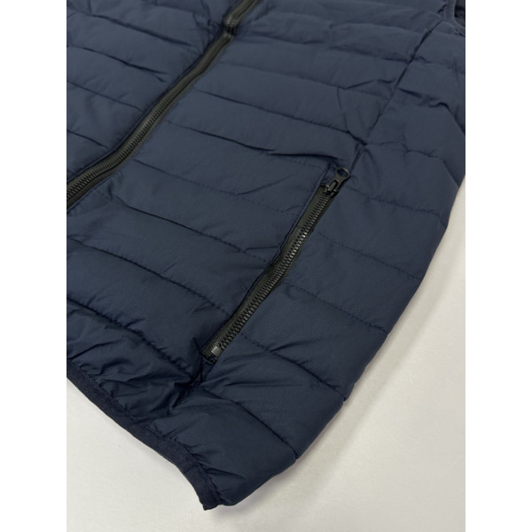 0566-2 синяя мужская жилетка (синтепон, карман на змейке, 5 ед. размеры норма: M. L. XL. 2XL. 3XL) Жилетка