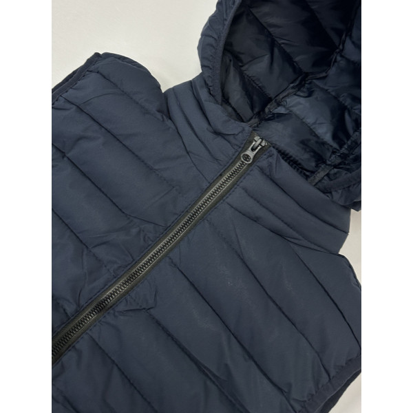 0566-2 синяя мужская жилетка (синтепон, карман на змейке, 5 ед. размеры норма: M. L. XL. 2XL. 3XL) Жилетка