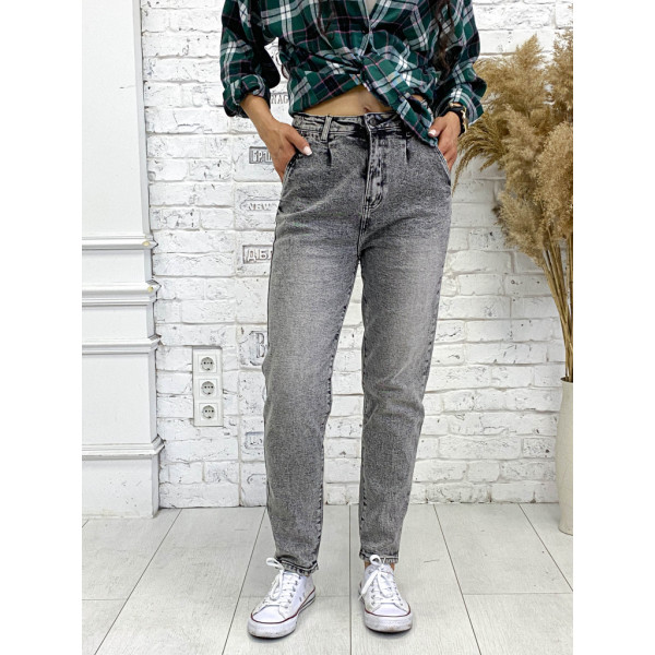 5001-4 серые женские джинсы (стрейч-коттон, 4ед. размеры норма:26, 27, 28, 30) Джинсы