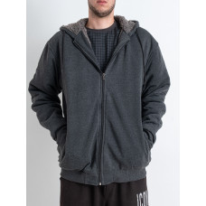 0803-6* сірий чоловічий батник (хутро, на змійці, 10 од. розміри норма: XL-5XL, повторюються) видача наступного дня