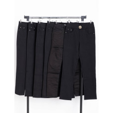 0733-99 мікс моделей чорні жіночі брюки (LADY N, стрейчові, 6 од. розміри напівбатал: 27. 28. 29. 30. 31. 32)