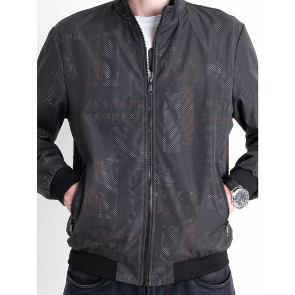 0080 сіра чоловіча куртка-бомбер (6 од. розміри норма: 48. 50. 52. 54. 56. 58)