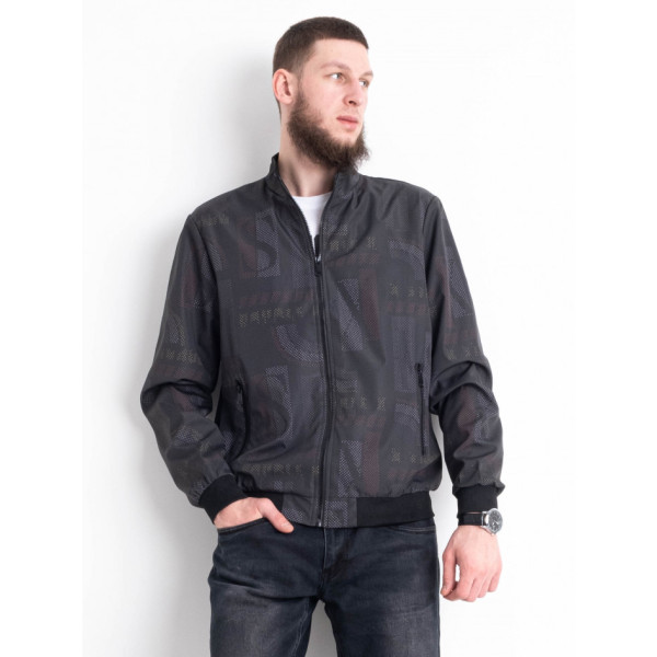 0080 сіра чоловіча куртка-бомбер (6 од. розміри норма: 48. 50. 52. 54. 56. 58)