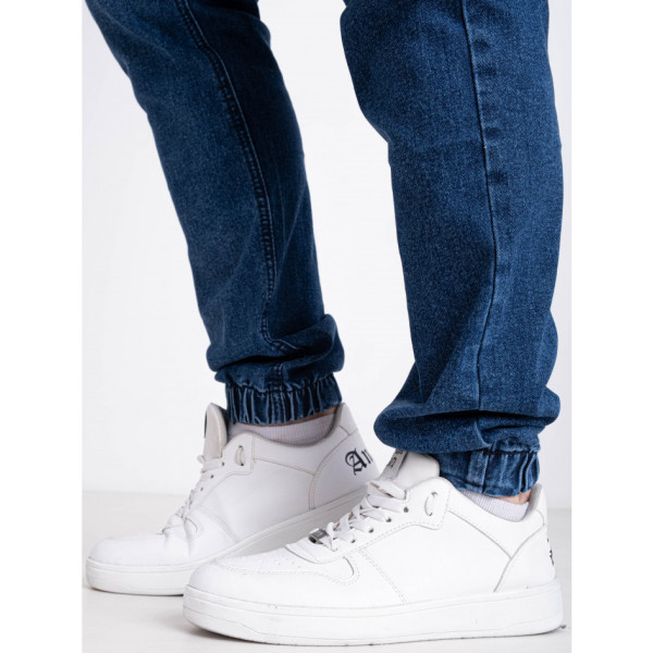 5865-2 сині чоловічі джинси (VINGVGS. стейч, на манжеті, 8од, розміри норма: 27, 28, 29, 30, 31, 32, 33, 34)