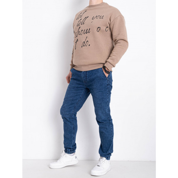 5865-2 сині чоловічі джинси (VINGVGS. стейч, на манжеті, 8од, розміри норма: 27, 28, 29, 30, 31, 32, 33, 34)