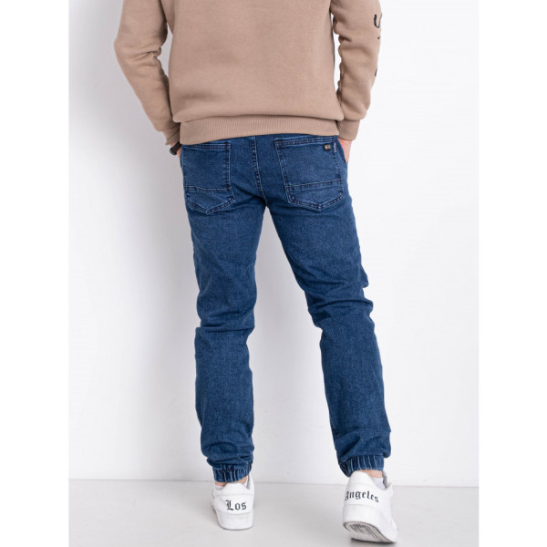 5865-2 сині чоловічі джинси (VINGVGS. стейч, на манжеті, 8од, розміри норма: 27, 28, 29, 30, 31, 32, 33, 34)