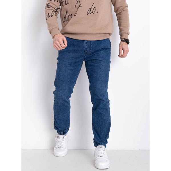 5865-2 сині чоловічі джинси (VINGVGS. стейч, на манжеті, 8од, розміри норма: 27, 28, 29, 30, 31, 32, 33, 34)